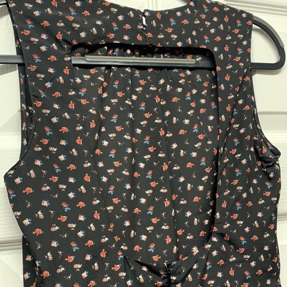 Zara Open Back Floral Mini Dress - Size S - Picture 4 of 4